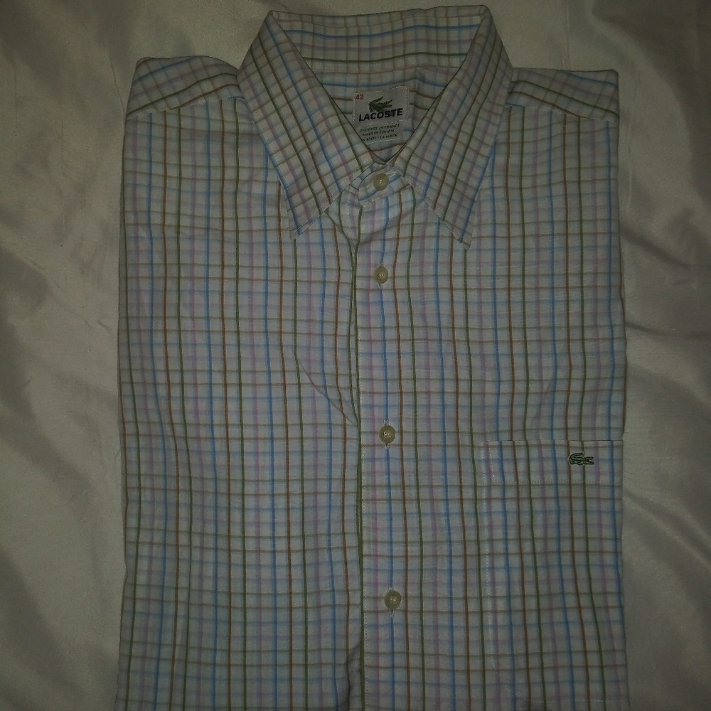 Lacoste | Long Sleeve Button Up Dress Shirt sz 42